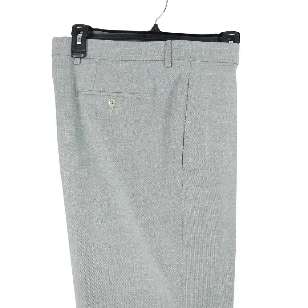 Michael Kors Mens Classic Fit Dress Pants 30x30 Mint Green Sharkskin Stretch NWT
